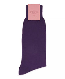 Purple Mid Length Fine Merino Wool Socks