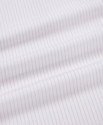 White & Black Tailored Fit Broken Twill Stripe Formal Shirt